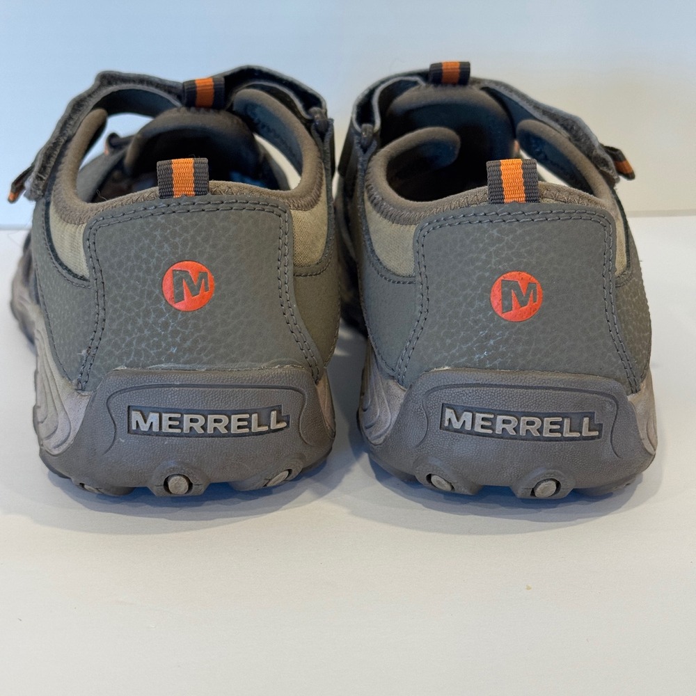 Merrell Water Sandals Hiking Outdoor Sport Shoes Men's Size 7M Gray Orange - Picture 5 of 10